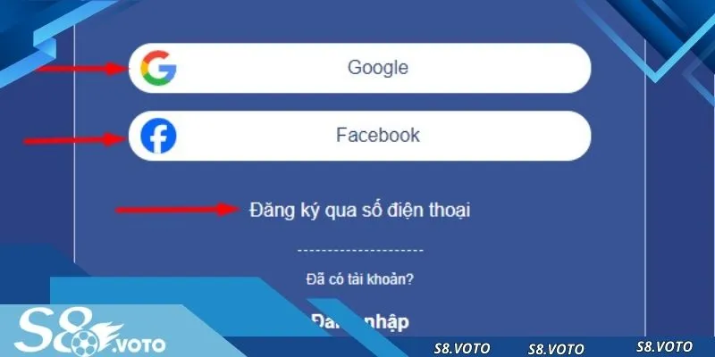 Lựa chọn link chính xác của nhà cái khi bắt đầu đăng ký S8