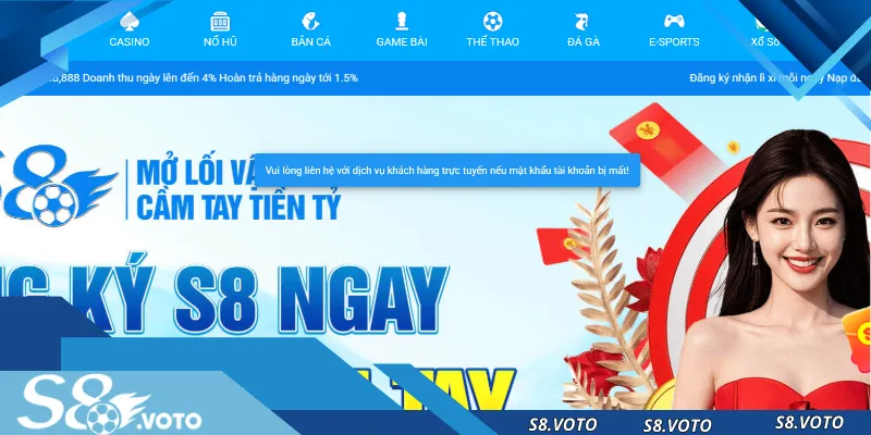 Liên hệ S8 qua hotline